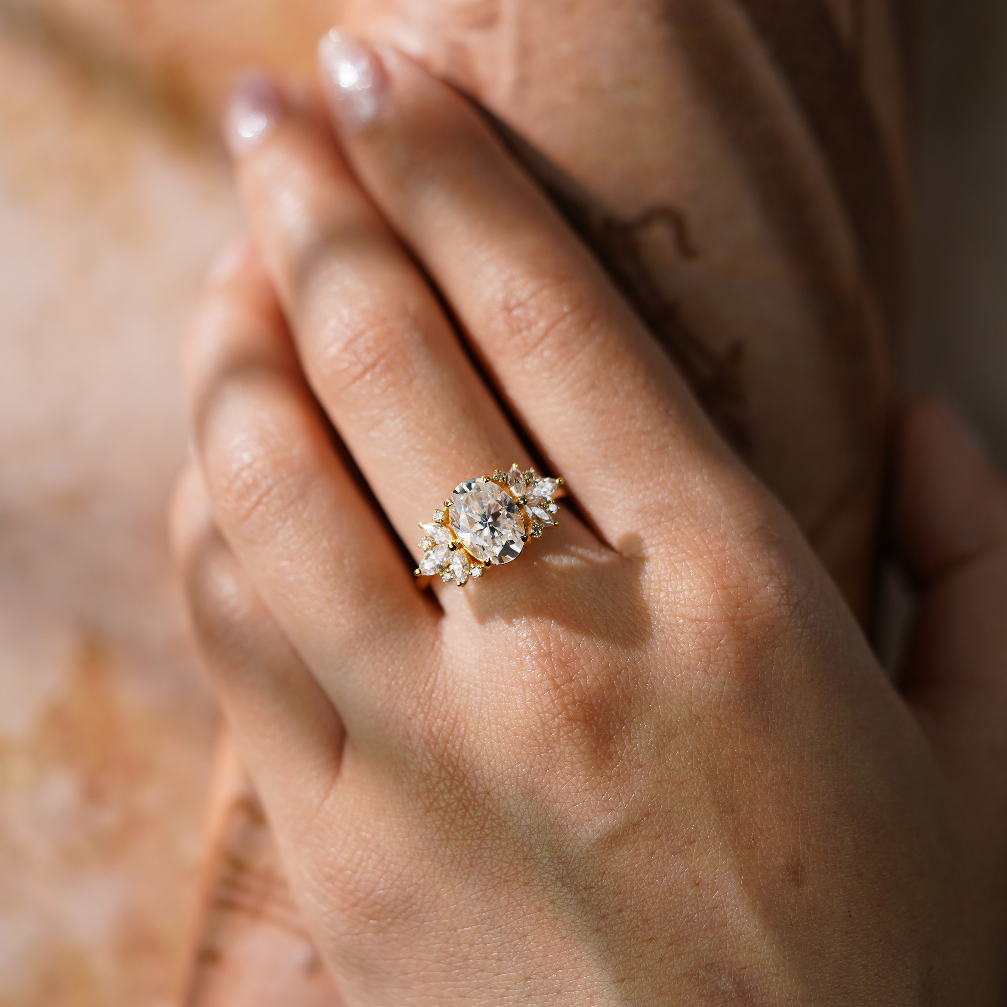 Oval Solitaire Engagement Ring – 2 CT Lab Grown Diamond